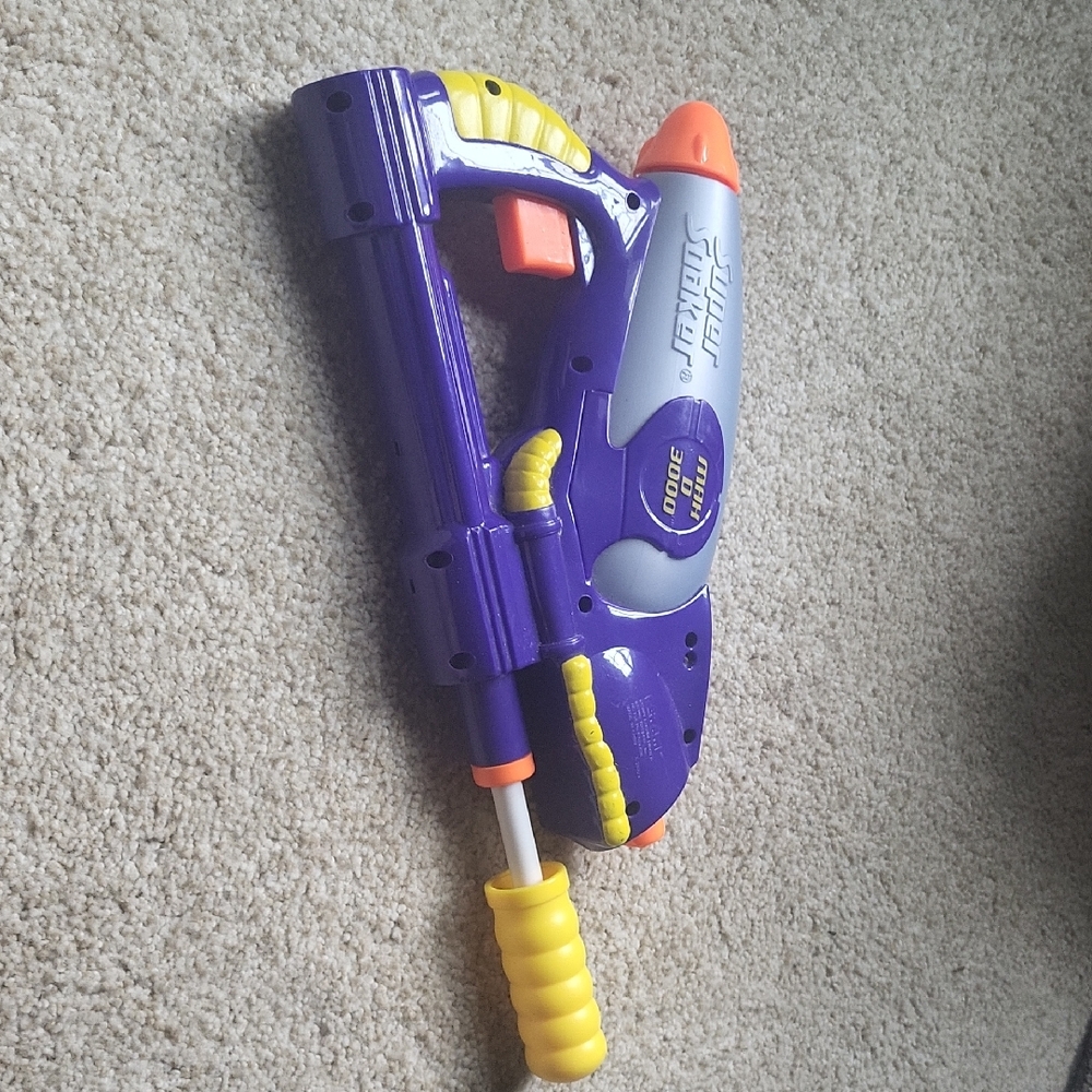 Purple and Yellow Action Figure Playset
